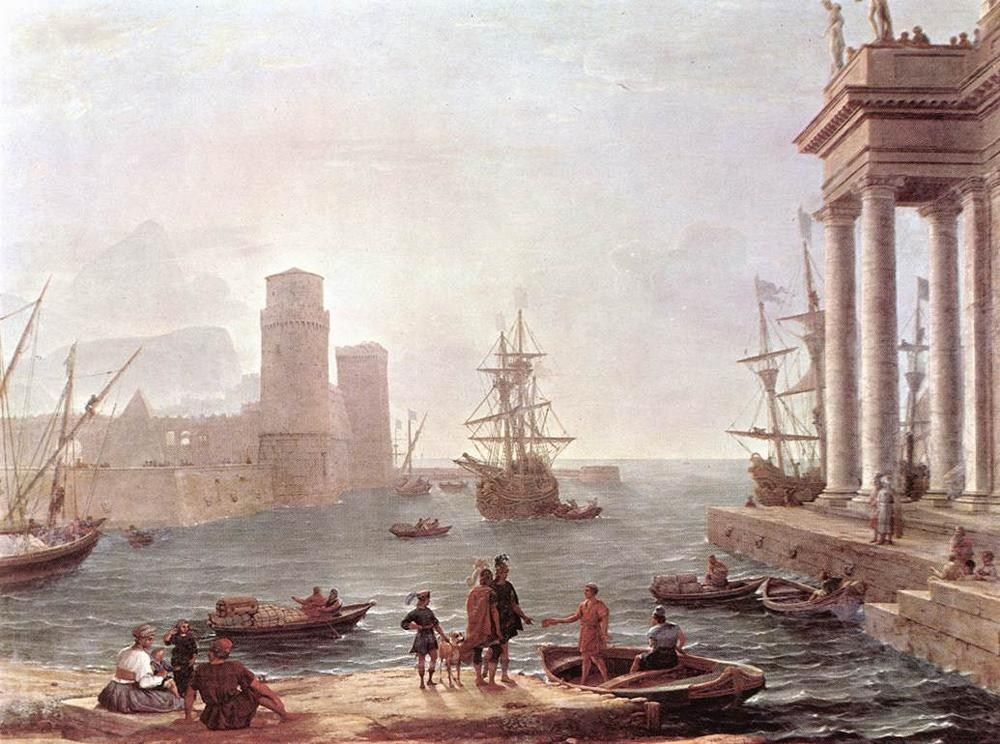 Claude Lorrain Departure of Ulysses from the Land of the Feaci